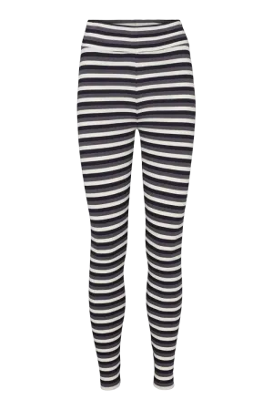 Ludmilla Tights - whisper white/dark grey mel./black