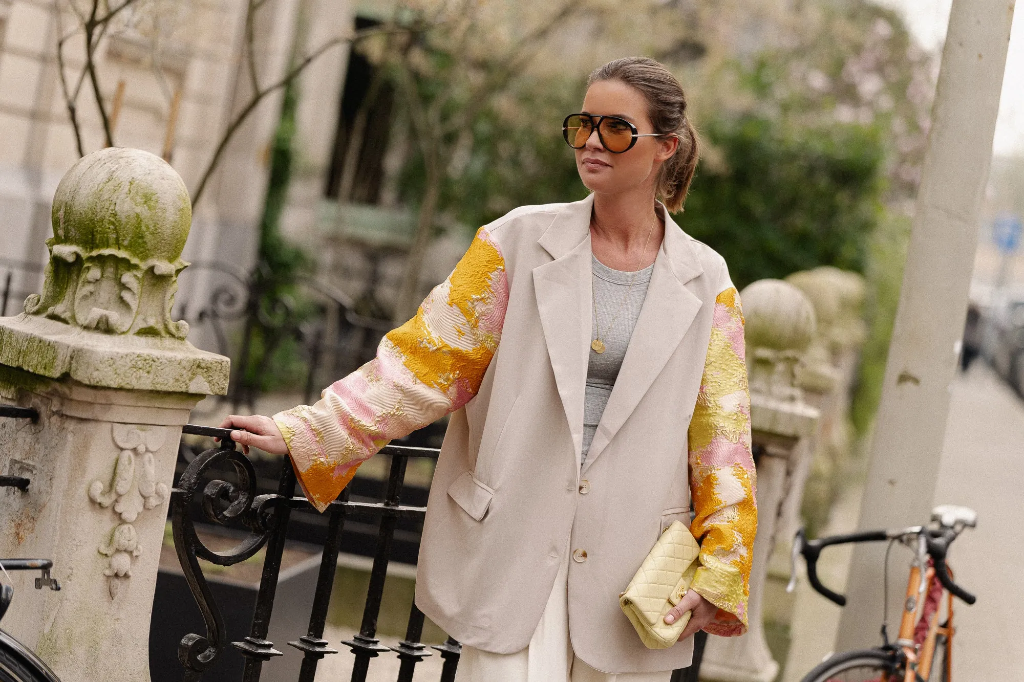 Madeline blazer beige/orange