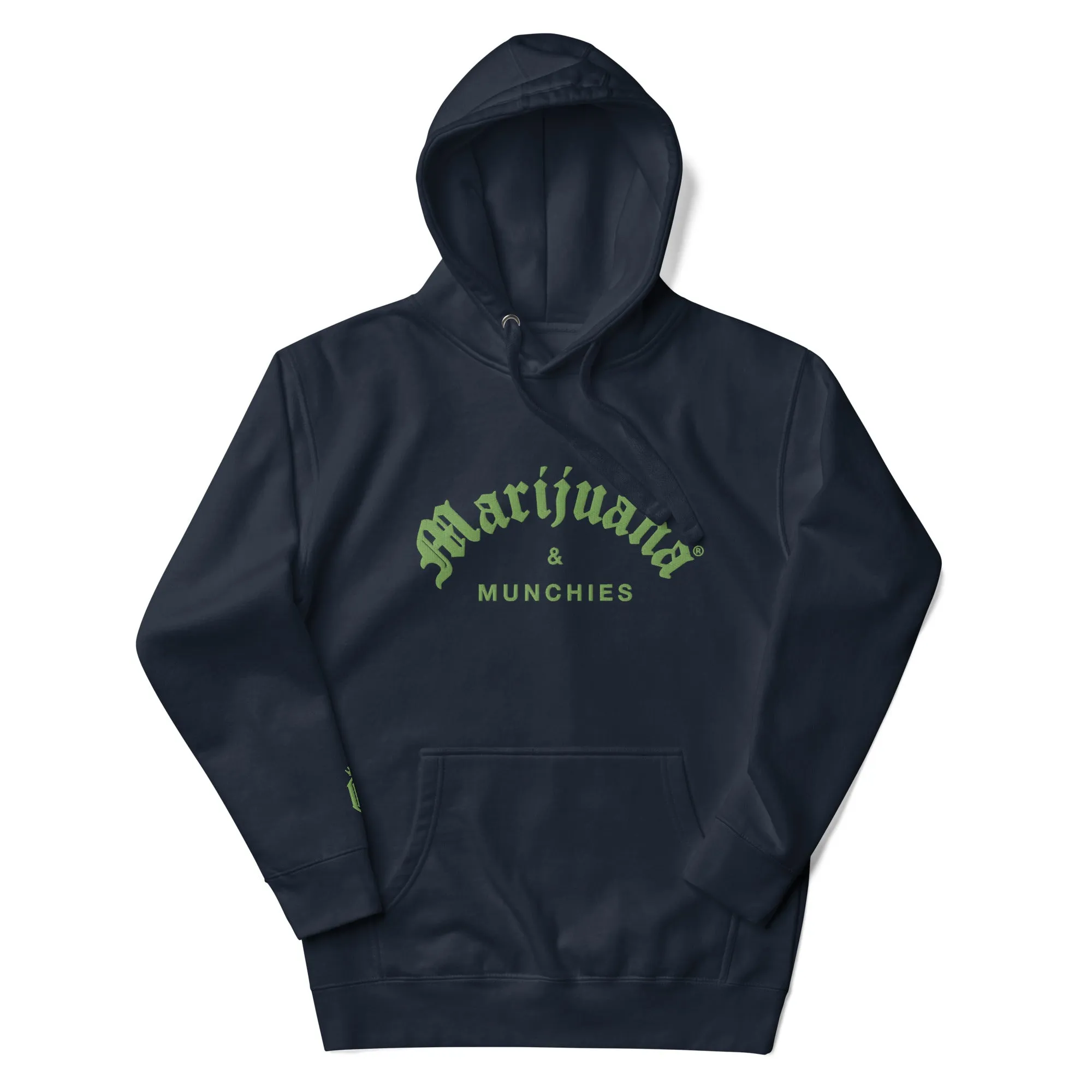 MARIJUANA & MUNCHIES EMBROIDERY HOODIE