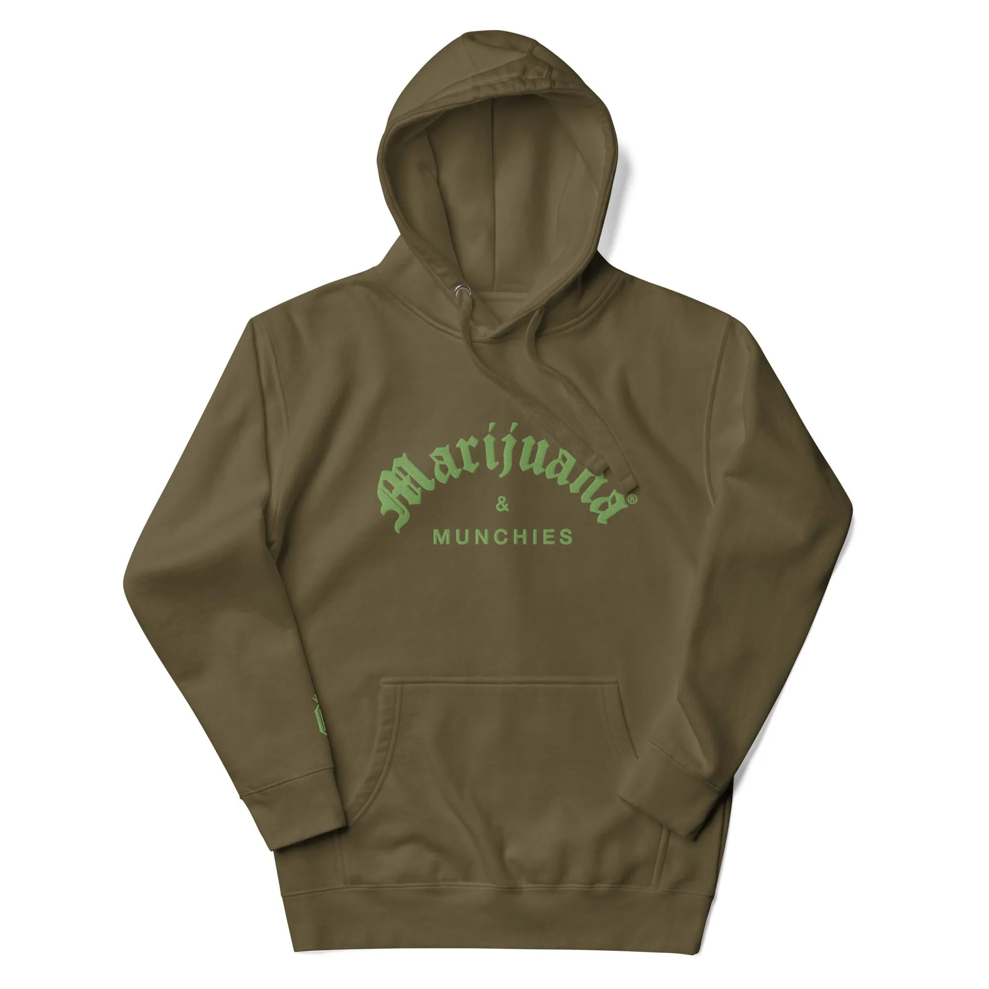 MARIJUANA & MUNCHIES EMBROIDERY HOODIE