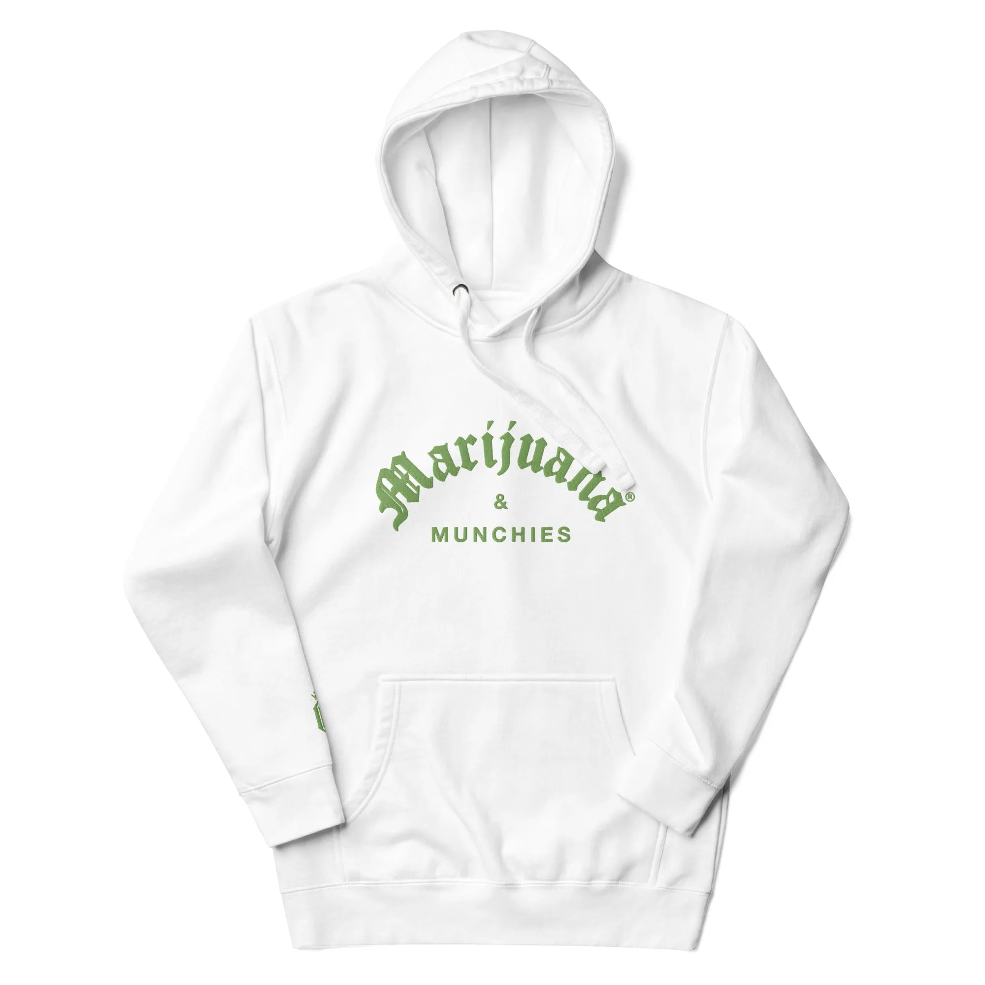 MARIJUANA & MUNCHIES EMBROIDERY HOODIE