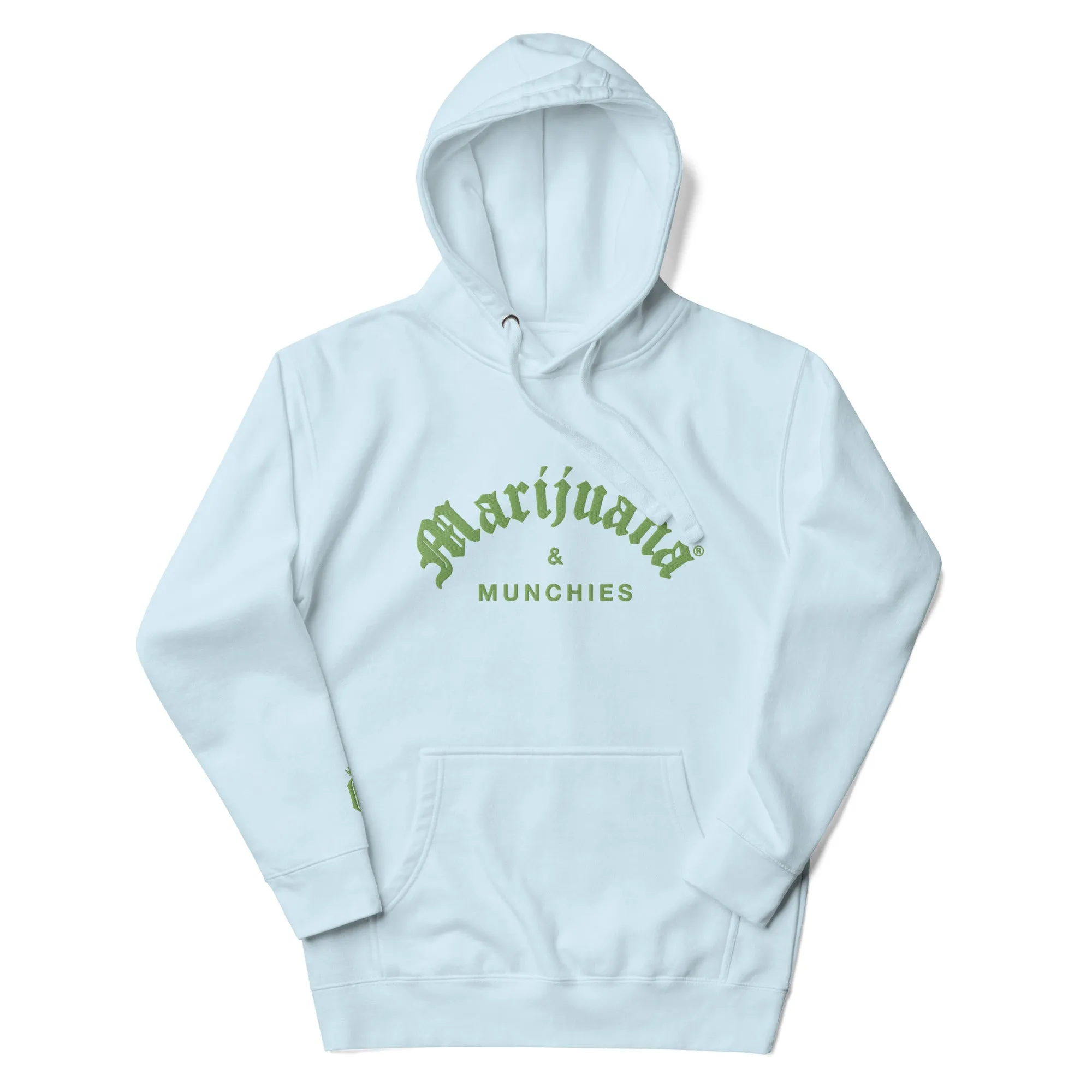 MARIJUANA & MUNCHIES EMBROIDERY HOODIE