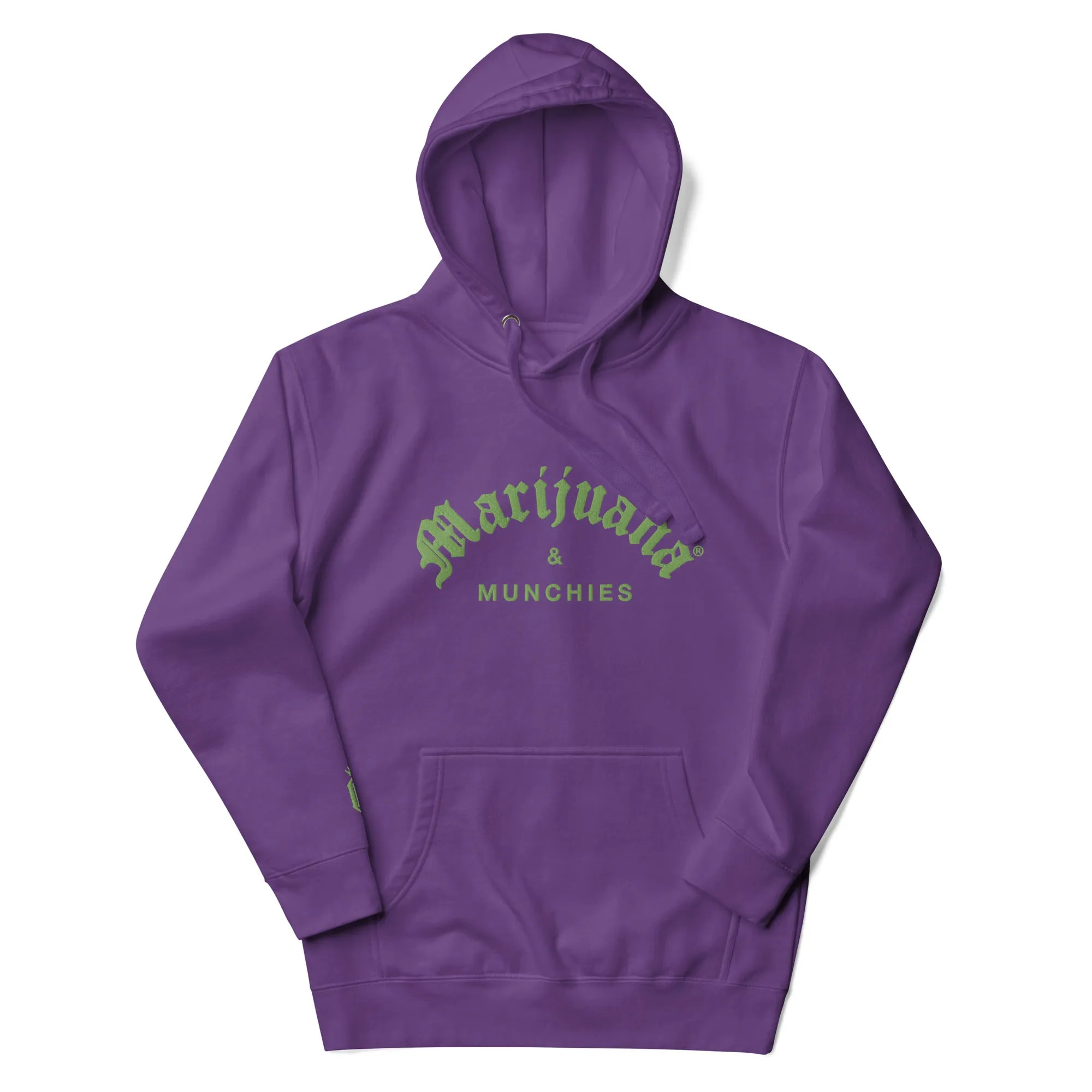 MARIJUANA & MUNCHIES EMBROIDERY HOODIE