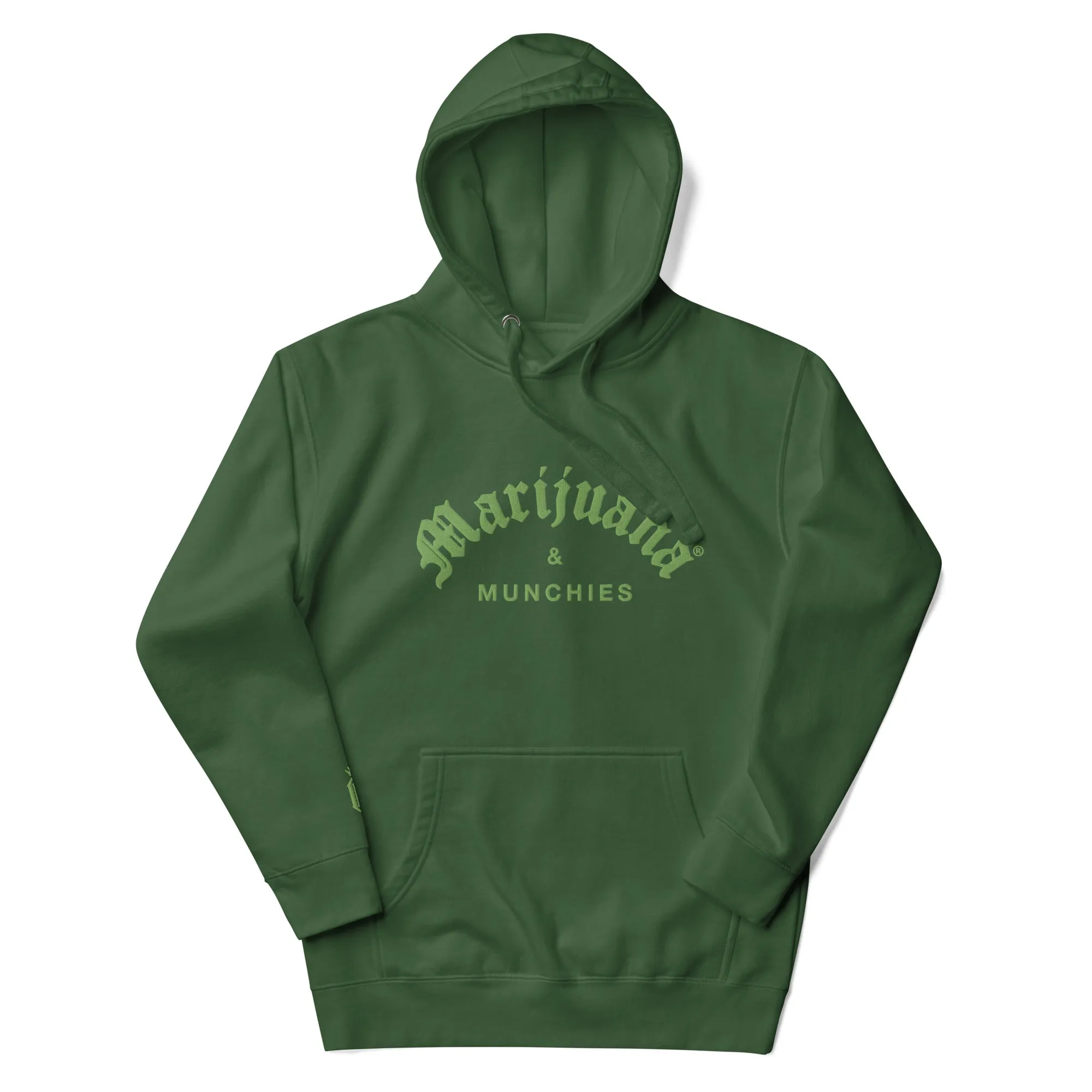 MARIJUANA & MUNCHIES EMBROIDERY HOODIE