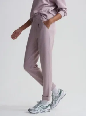Mauve Marl Rolled Cuff Bottom