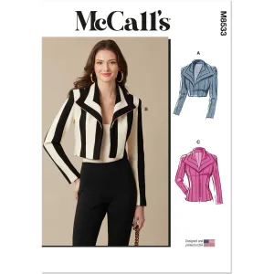 McCall's Pattern M8533 Misses' Boleros and Jacket