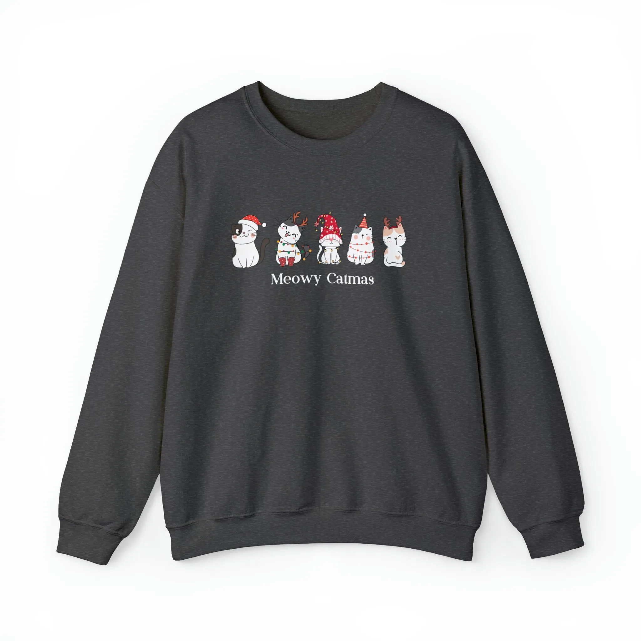 Meowy Catmas Christmas Sweatshirt, Womens Christmas Sweatshirt, Christmas Sweatshirts for Women, Christmas Women,Merry Christmas Sweatshirt