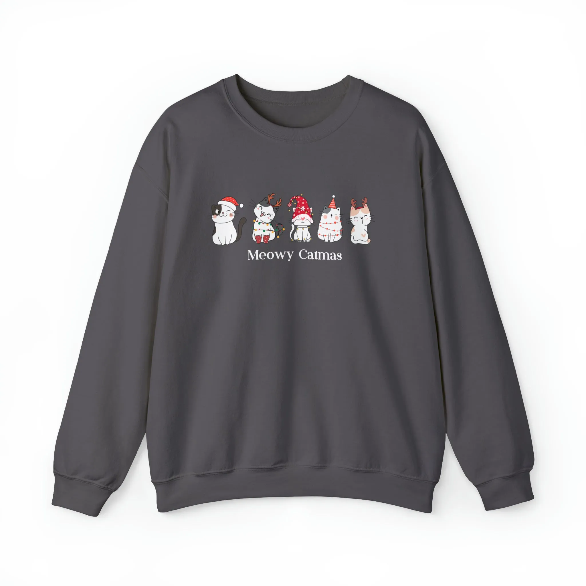 Meowy Catmas Christmas Sweatshirt, Womens Christmas Sweatshirt, Christmas Sweatshirts for Women, Christmas Women,Merry Christmas Sweatshirt