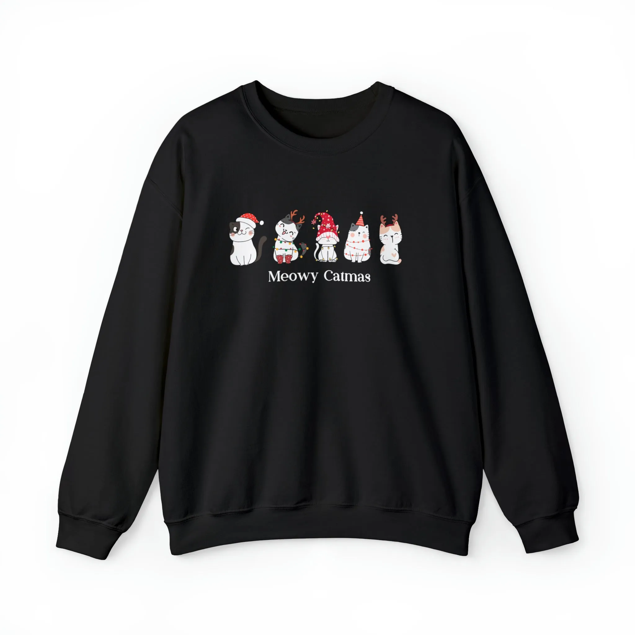 Meowy Catmas Christmas Sweatshirt, Womens Christmas Sweatshirt, Christmas Sweatshirts for Women, Christmas Women,Merry Christmas Sweatshirt