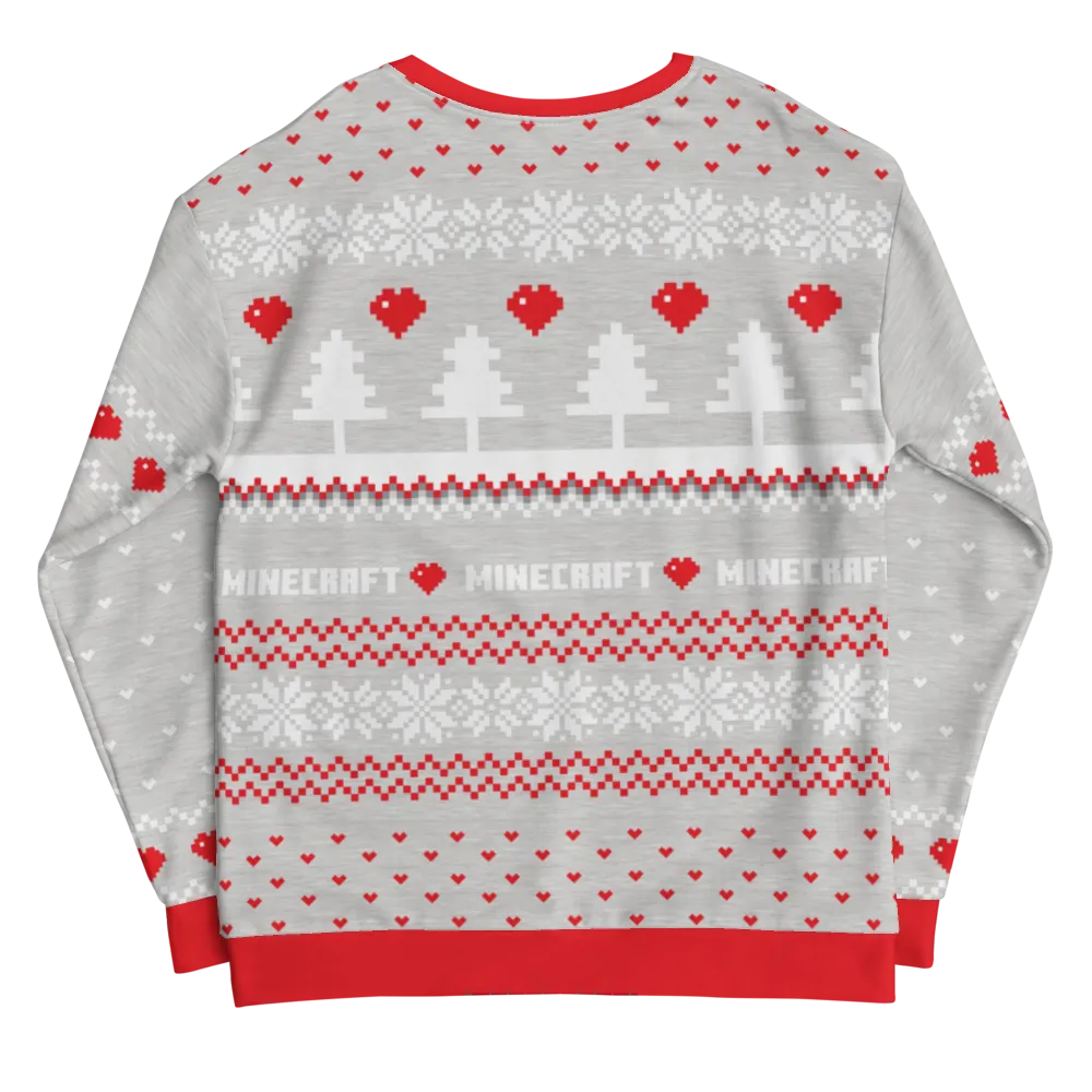 Minecraft Llama Sweater Unisex Crew Neck Sweatshirt