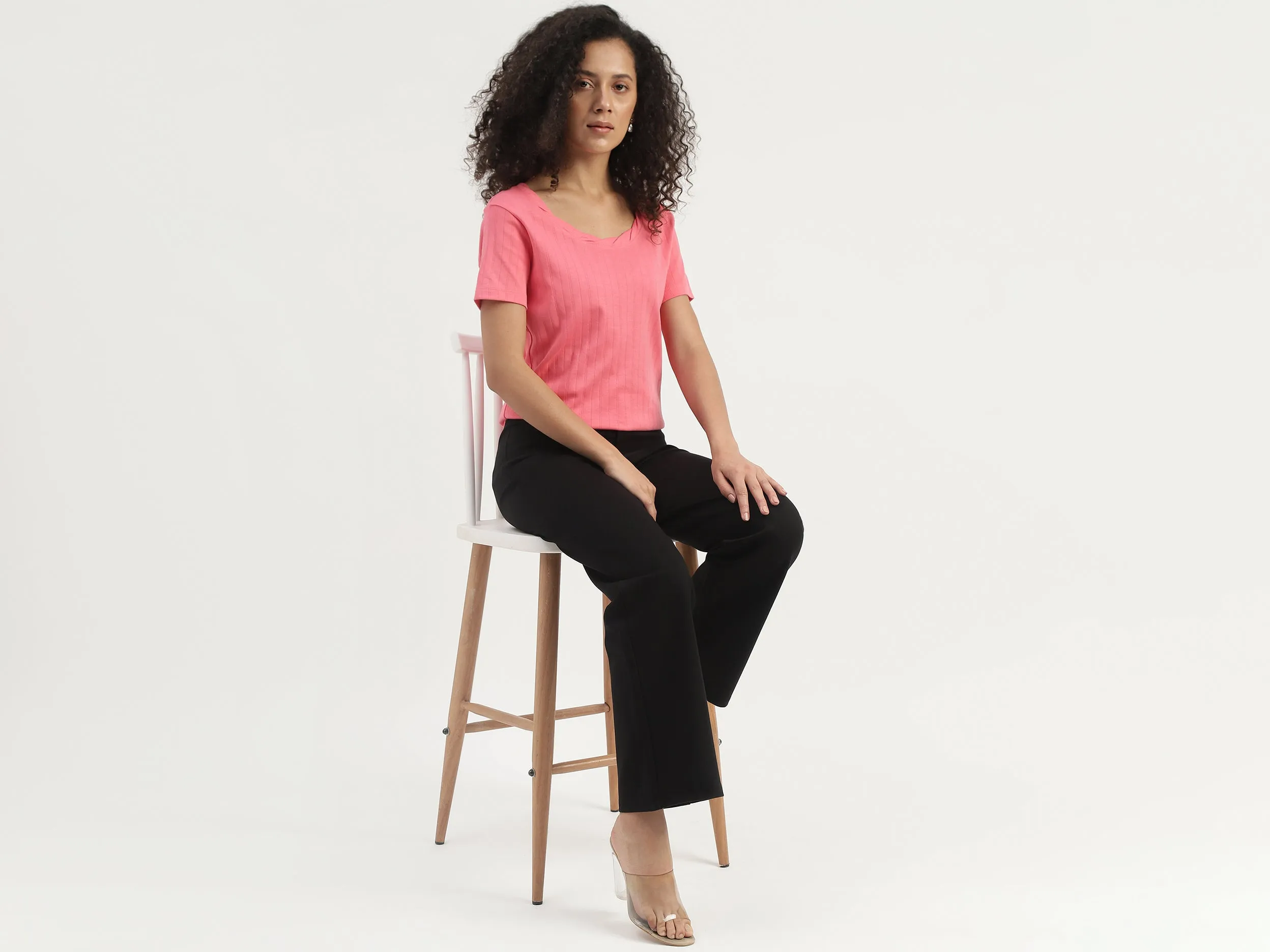 Monotone Wide Leg Trousers