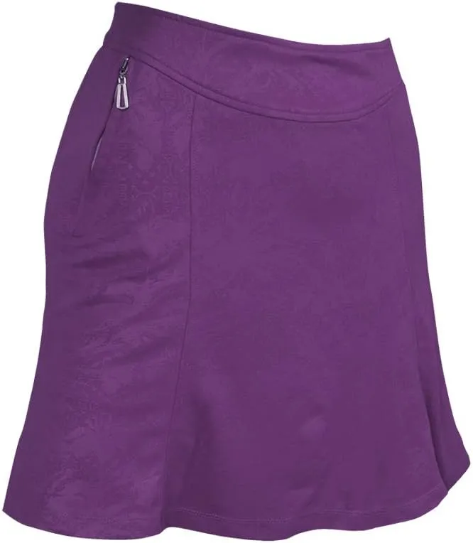 Monterey Club Women's Vintage Fairy Emboss Knit Skort #2949