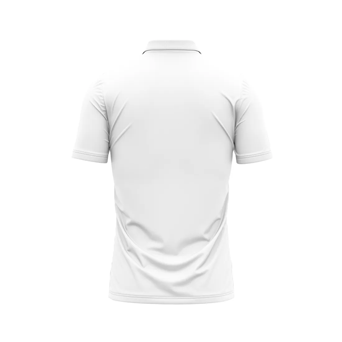 Next Print Customized Polo Neck White Jersey - Design 12