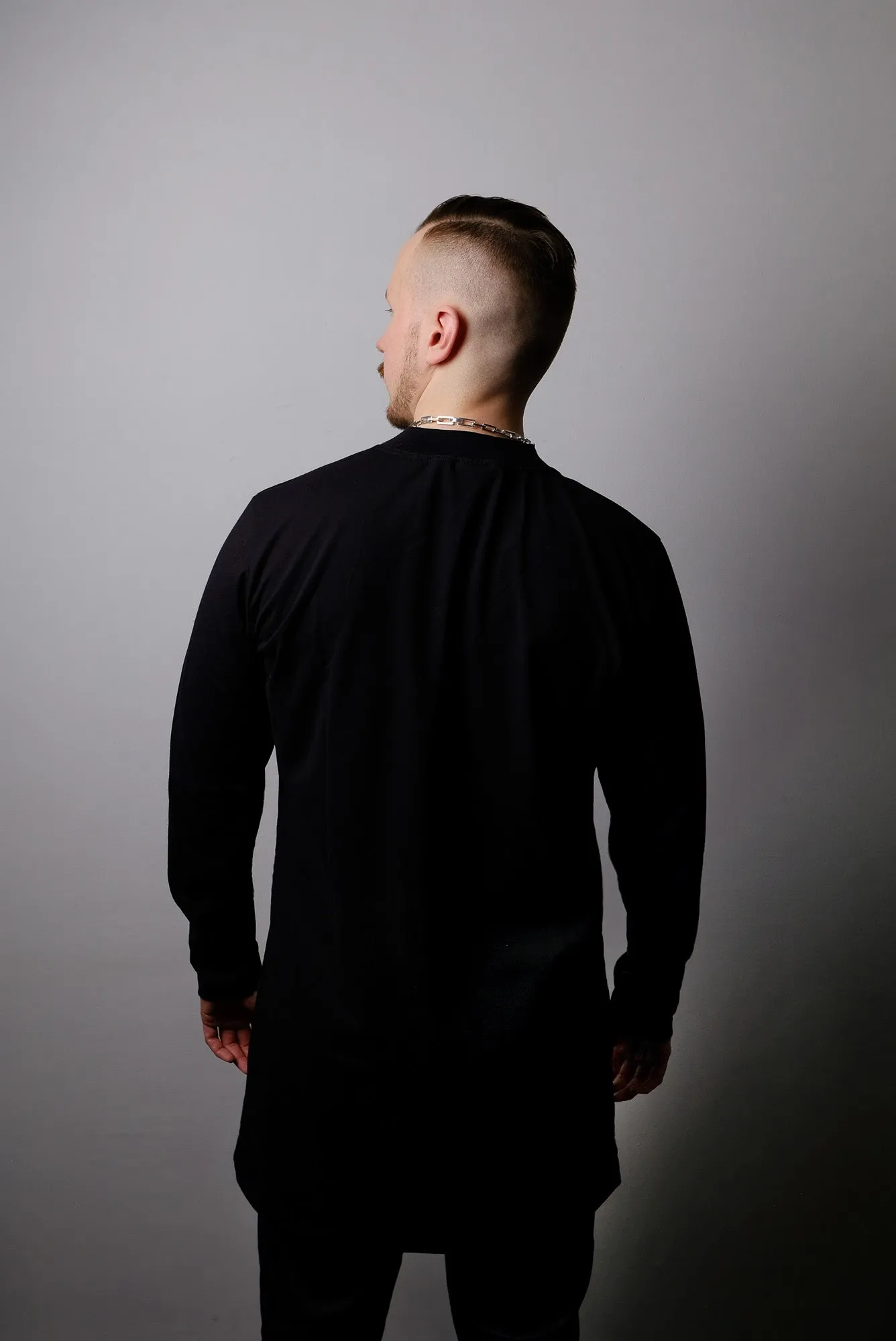 Onyx Extra Long Turtleneck Long Sleeve Black
