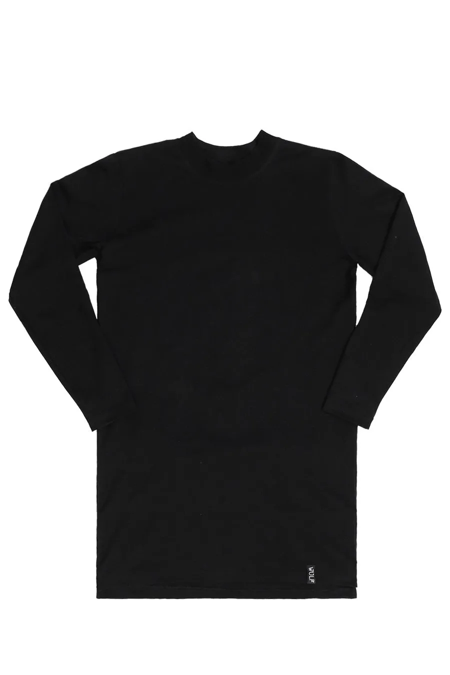 Onyx Extra Long Turtleneck Long Sleeve Black