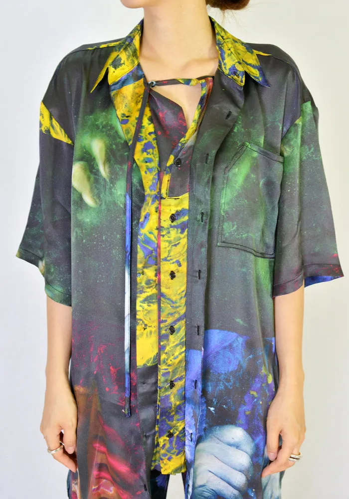 OTTOLINGER SH01L OVERSIZED SHIRT LUCIE STAHL PRINT