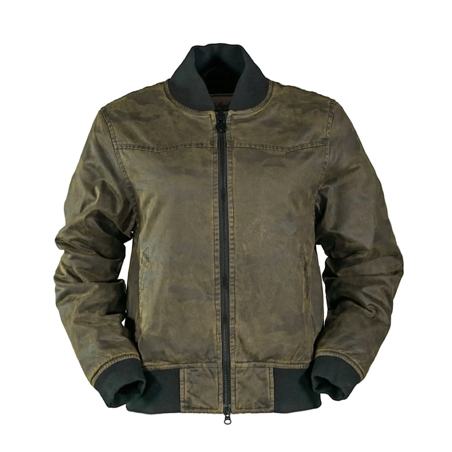 Outback Trading Womens Bailey Bomber Jacket Olive