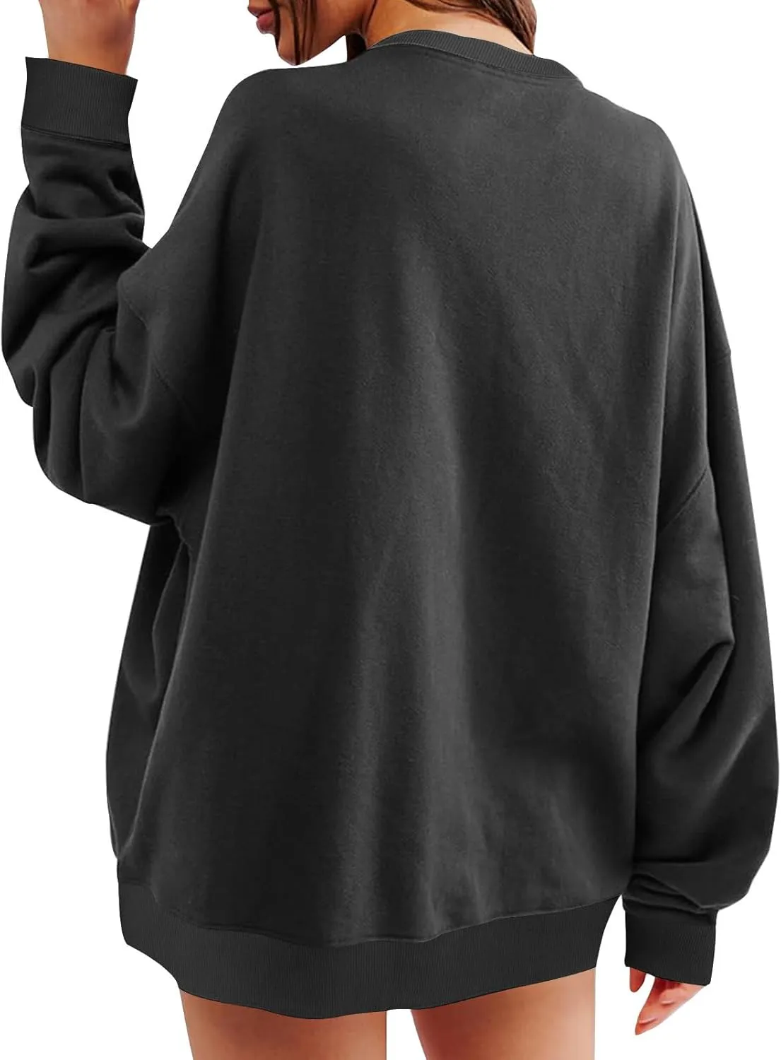 Oversized Crewneck Sweatshirt For Women Fall Fashion 2024 Casual Loose Soft Pullover Tops Long Sleeve y2k Clothes