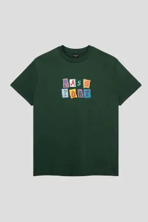 PASS~PORT PATCHWORK TEE - FOREST GREEN