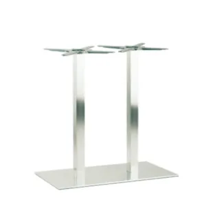 Pedrali Inox 4467 rectangular table base brushed steel H.73 cm.