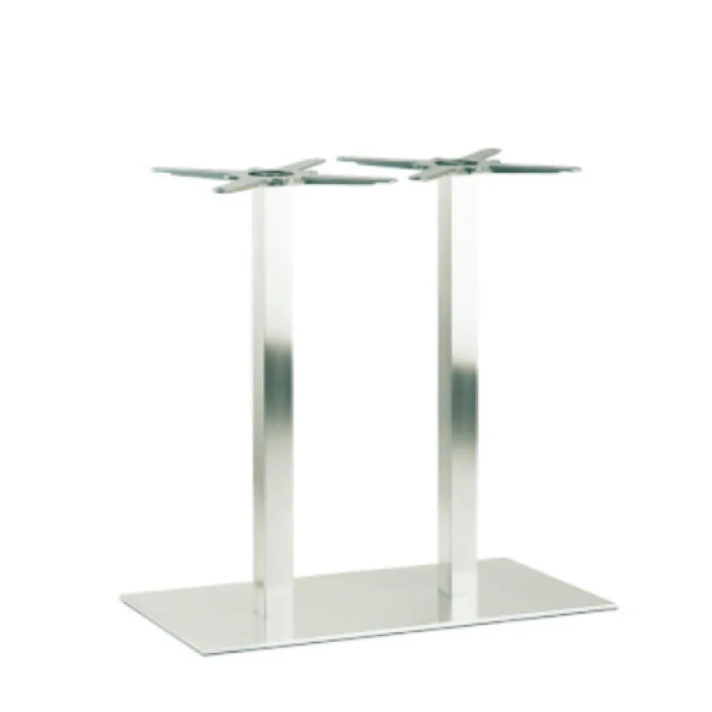 Pedrali Inox 4467 rectangular table base brushed steel H.73 cm.