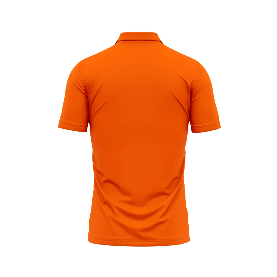 Polo Neck Printed Jersey Orange Design 31