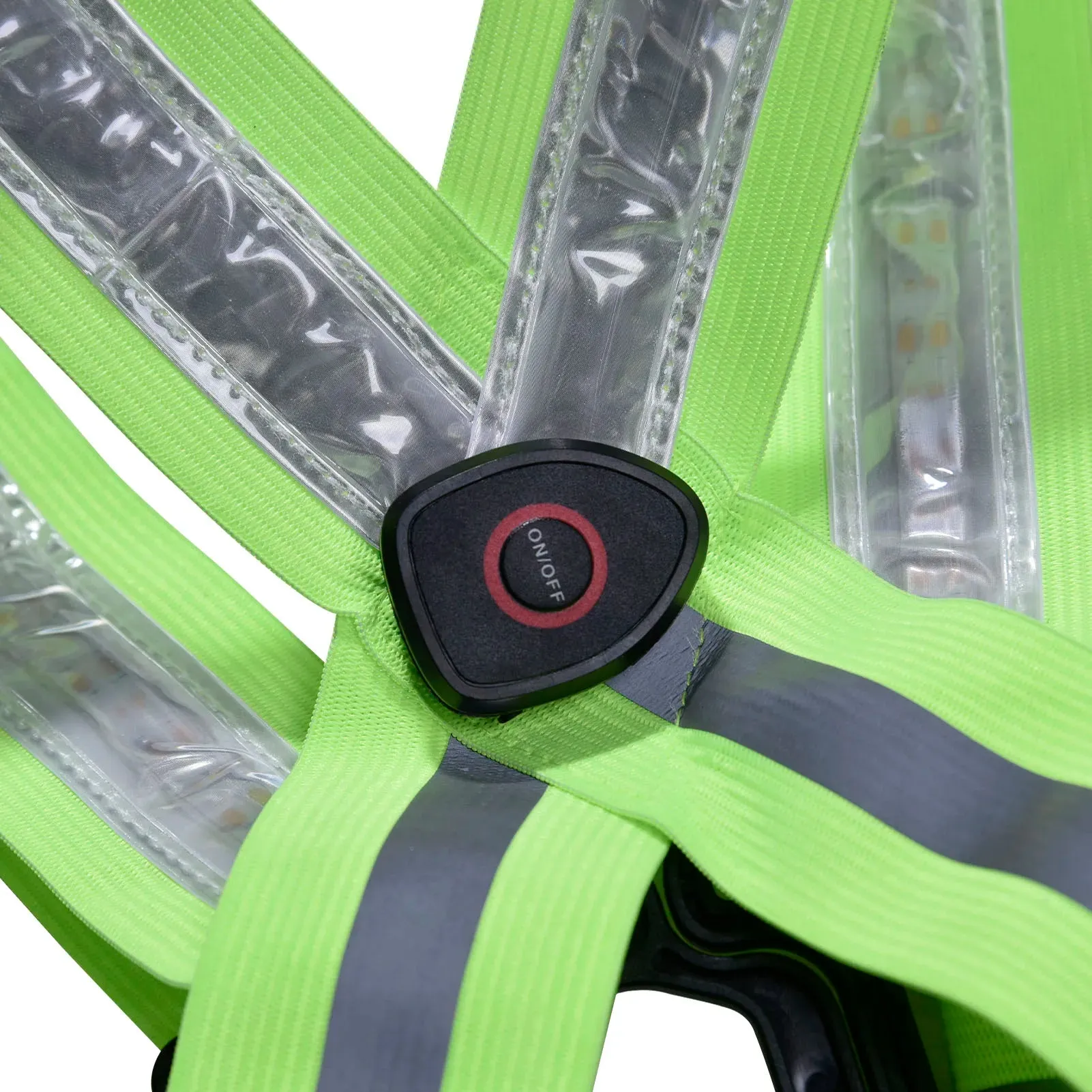 Reflective Vest USB Charging LED Luminous Safety Harness For Night Running