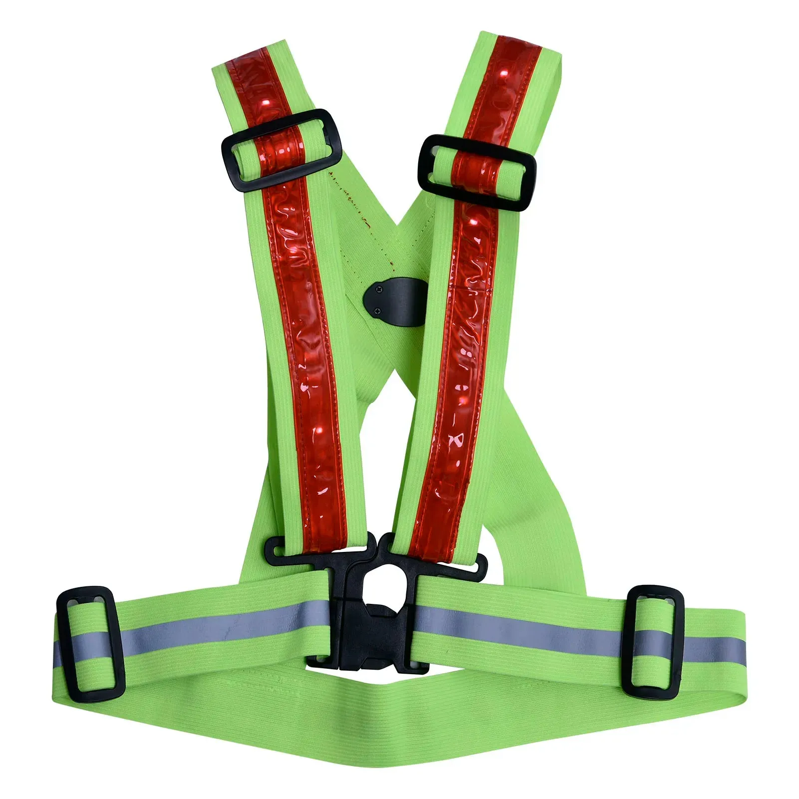 Reflective Vest USB Charging LED Luminous Safety Harness For Night Running