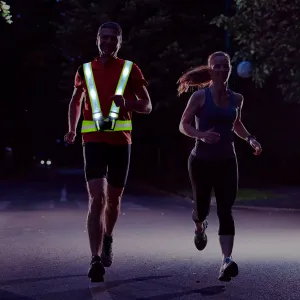 Reflective Vest USB Charging LED Luminous Safety Harness For Night Running