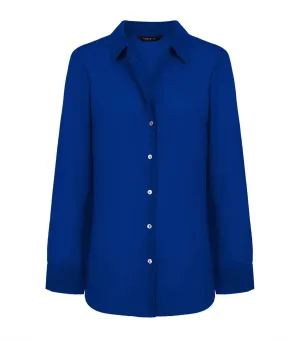 Satin Shirt Navy