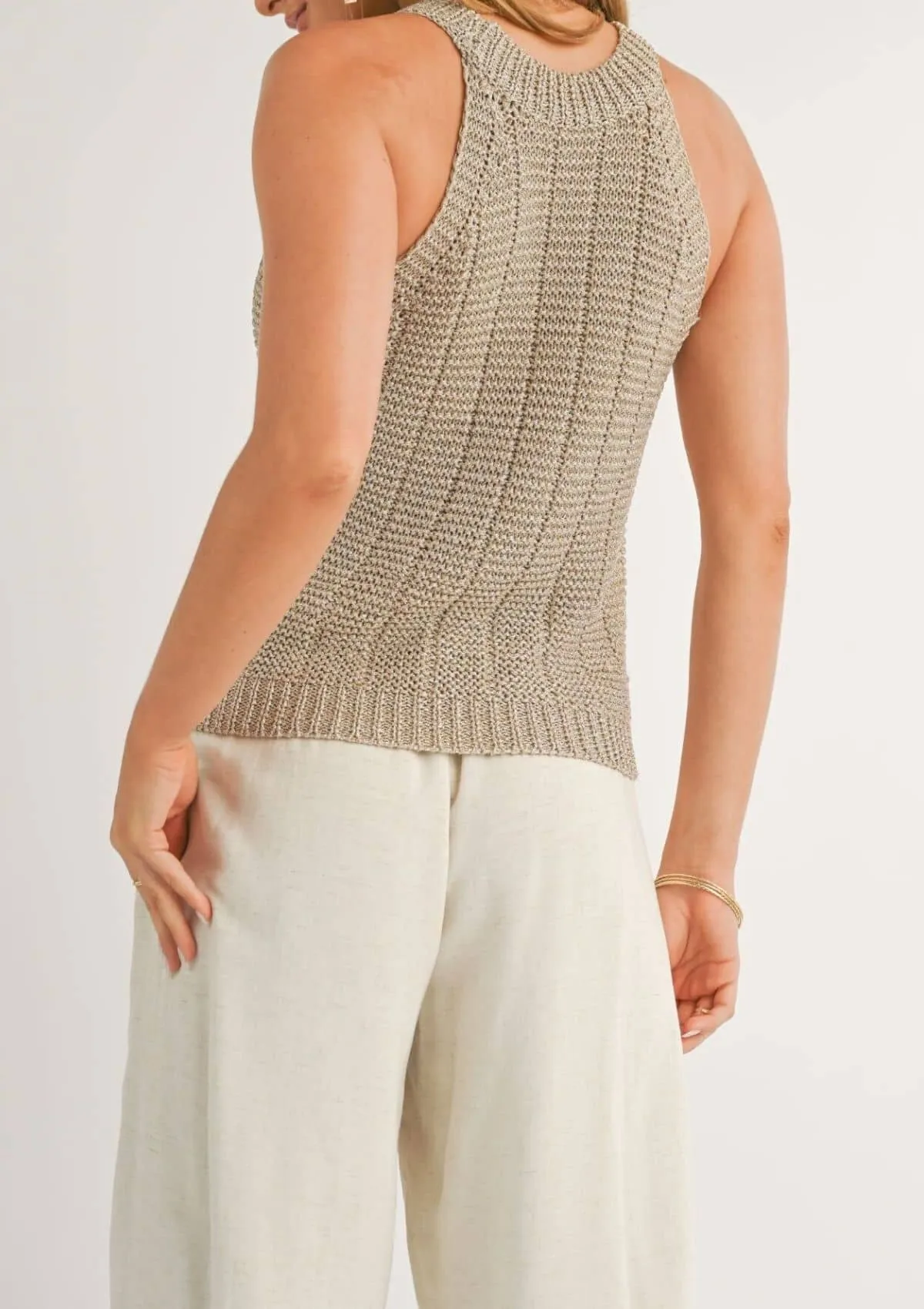 Savannah Halter Sweater - Gold