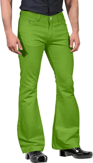 Slim Fit Skinny Bell Bottom Suit Pants for Men 60s 70s Retro Trousers Mens Comfortable Stretch Flared Pants for Disco Party