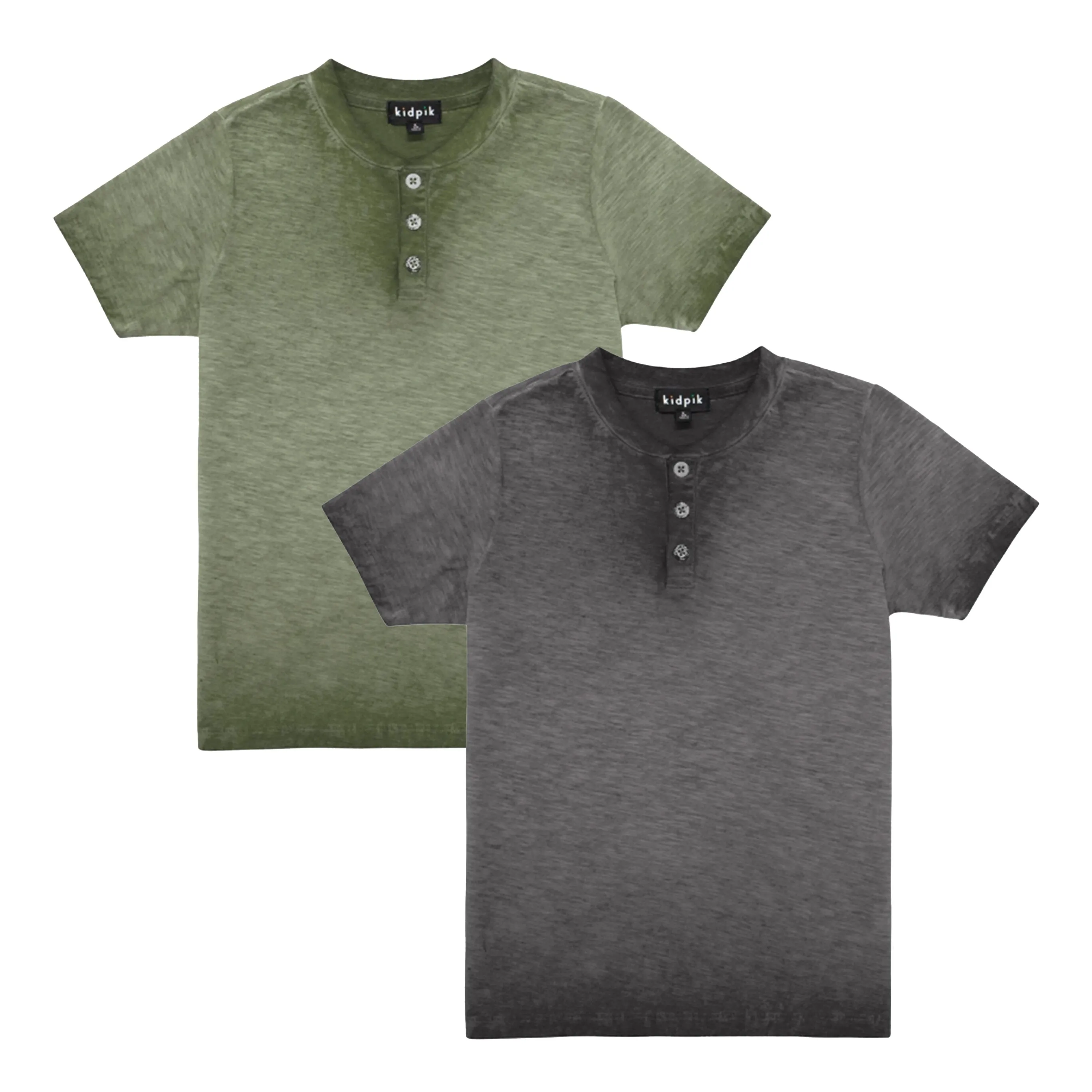 Slub Henley 2 Pack