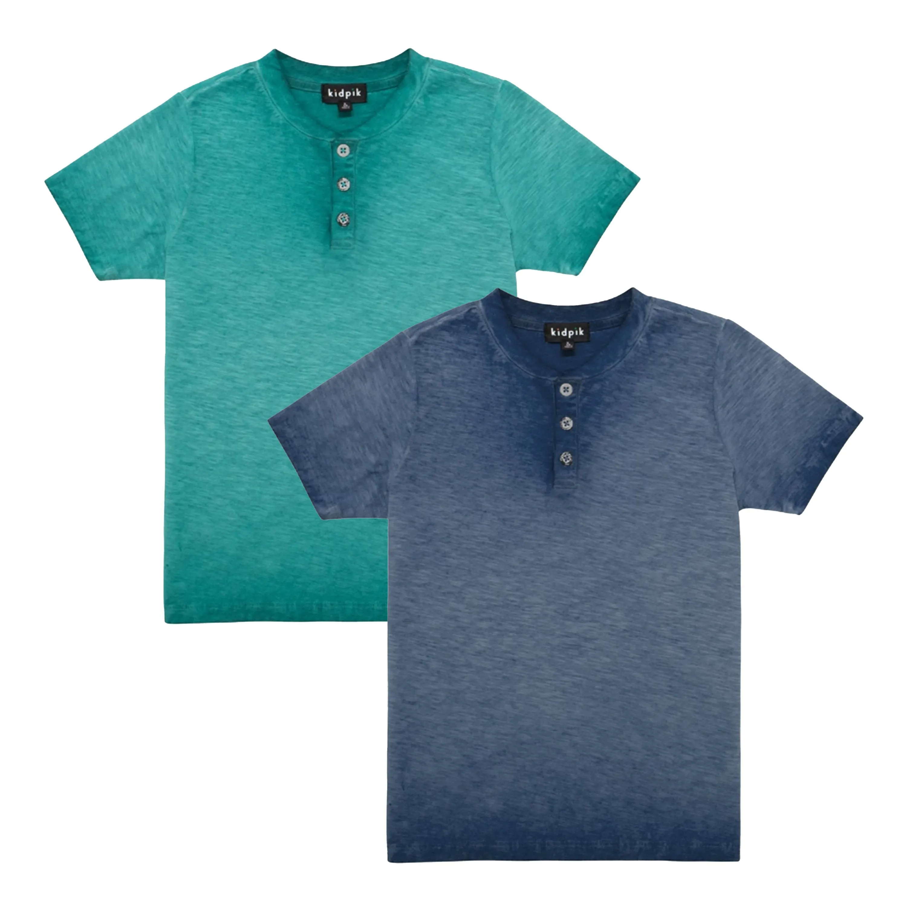 Slub Henley 2 Pack