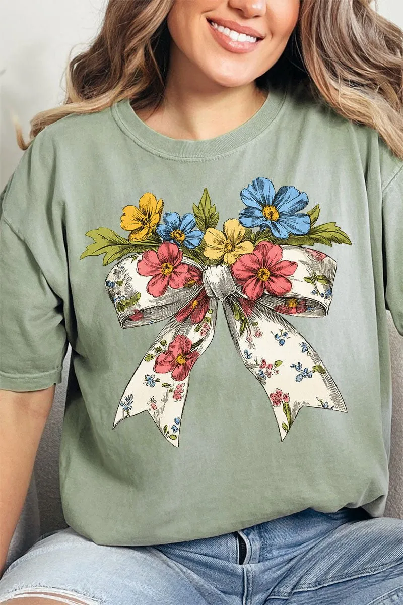 Spring Coquette Bouquet Comfort Colors Adult Ring-Spun Cotton Tee