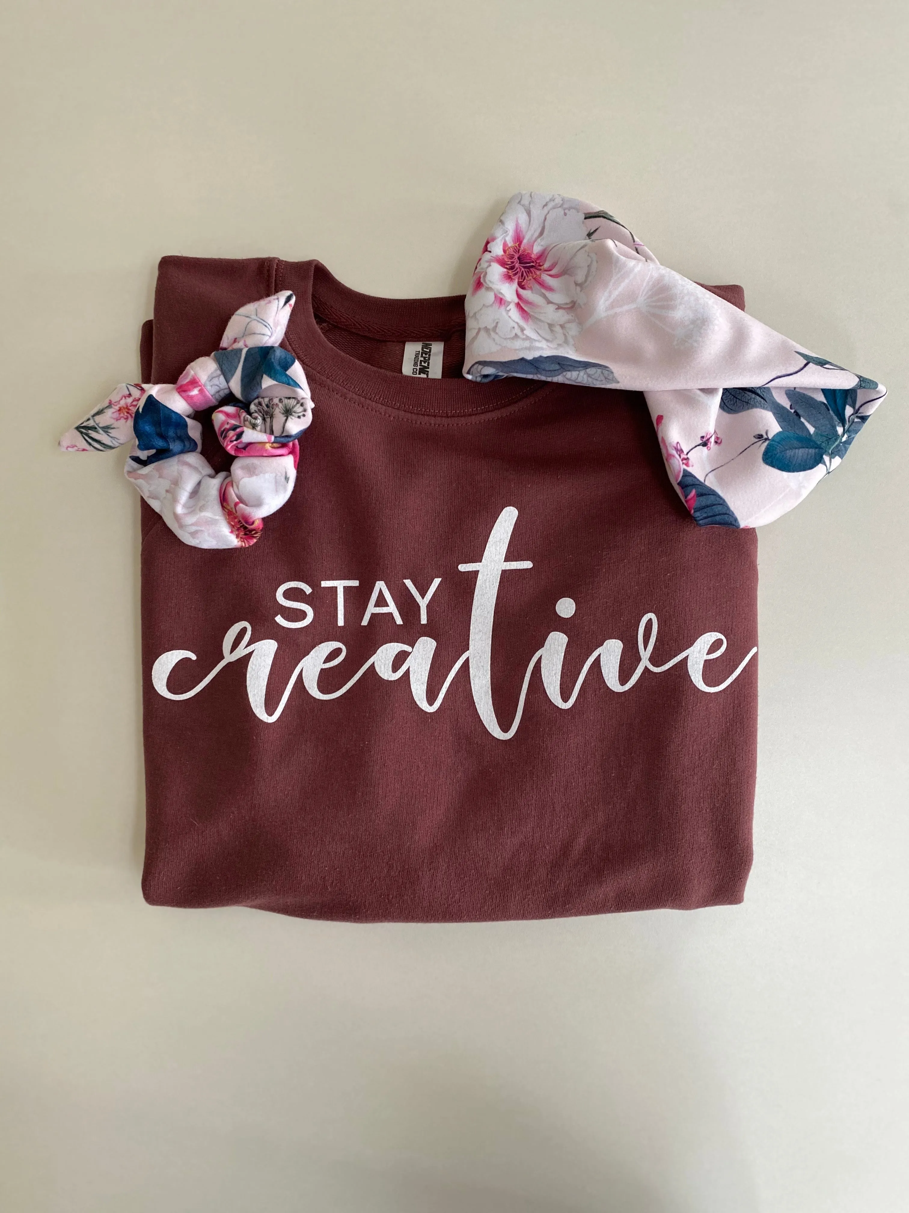 Stay Creative, Light Sweatshirt