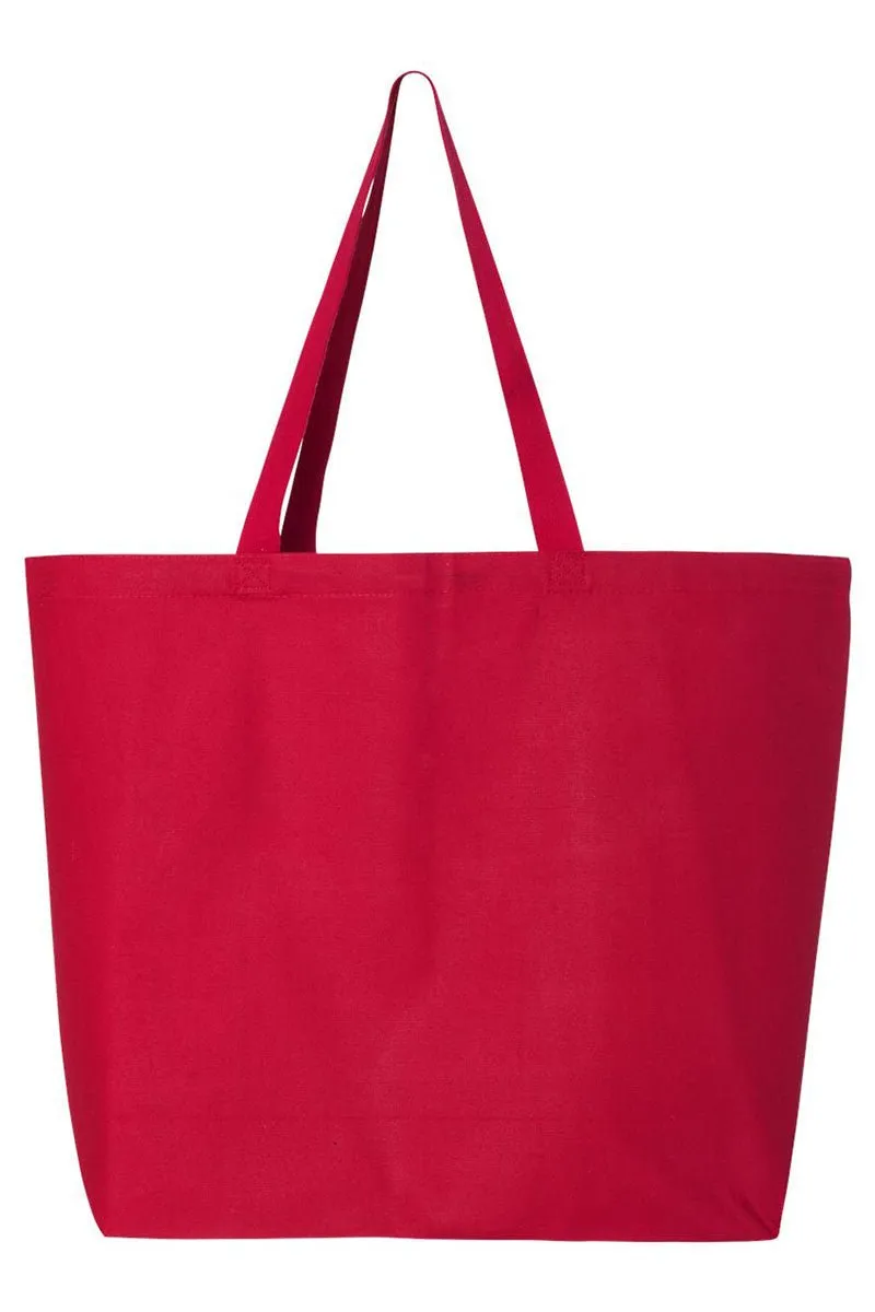 Stitches Baseball Coquette Canvas Jumbo Tote