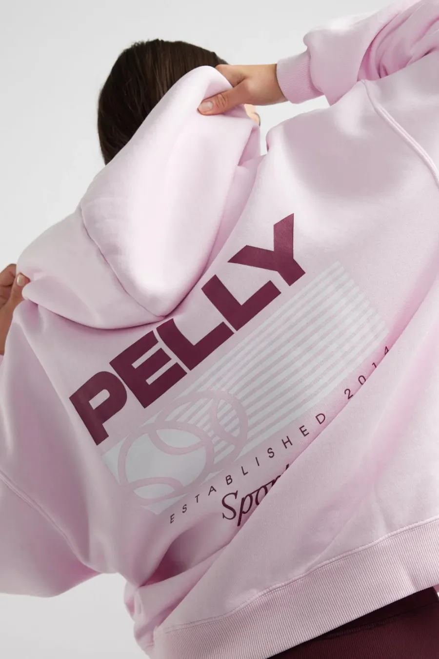 Tennis Logo Hoodie Candy Pink