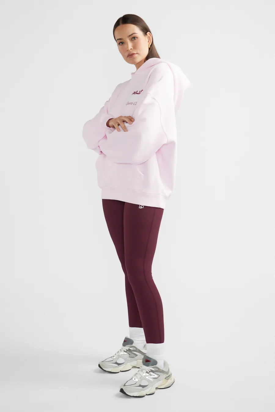 Tennis Logo Hoodie Candy Pink