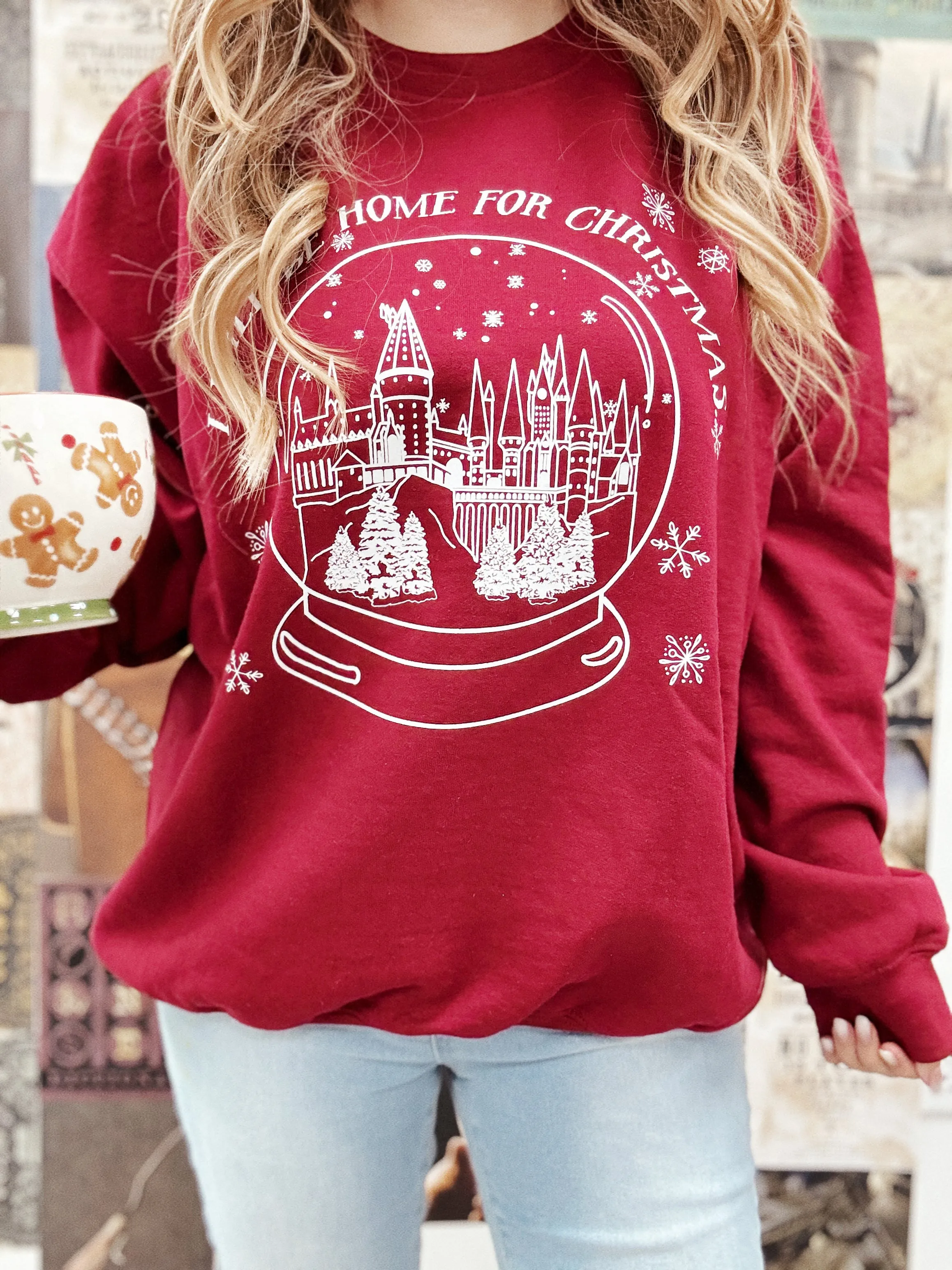 The Castle - I'll Be Home For Christmas Crewneck Sweatshirt
