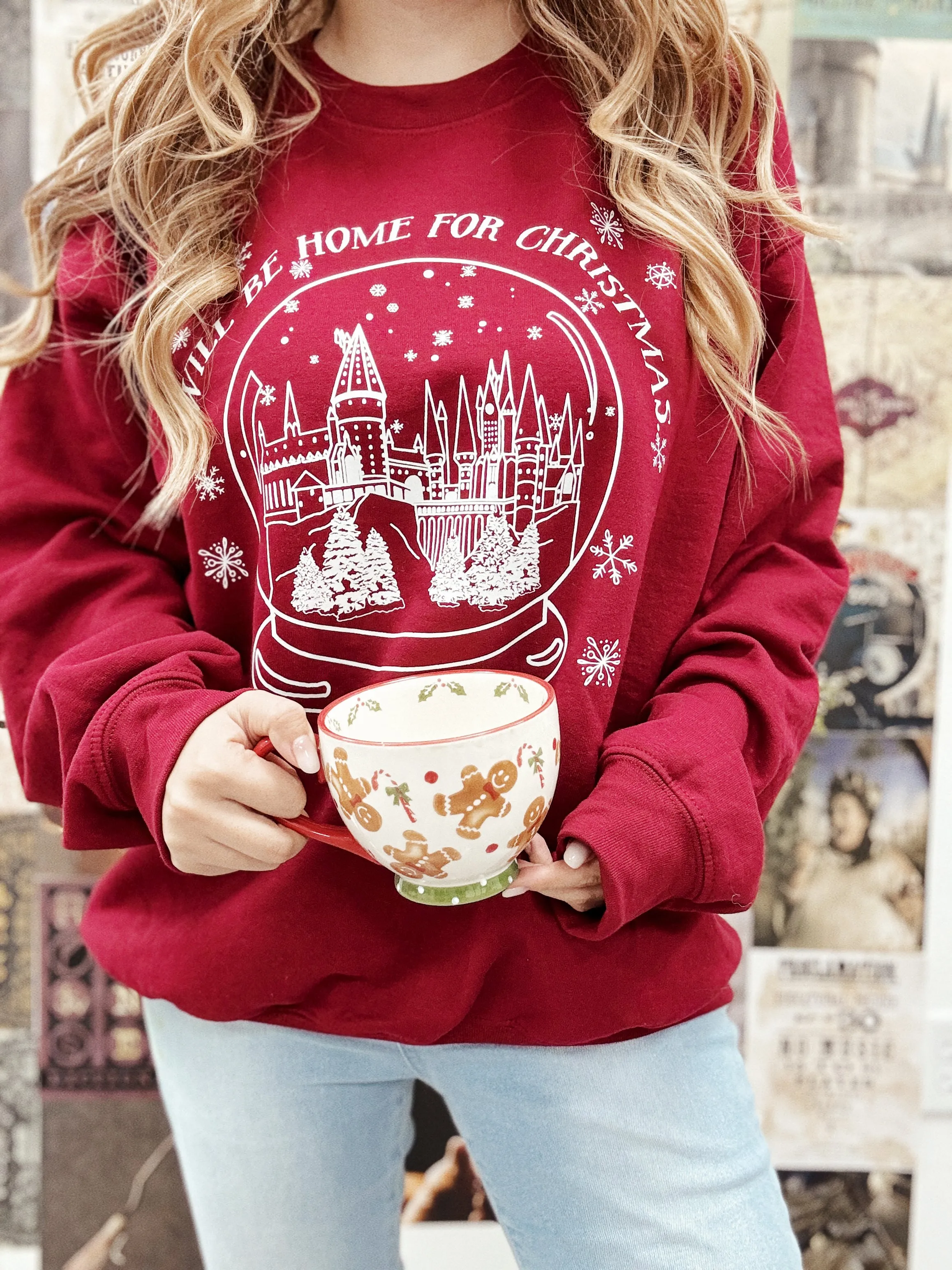 The Castle - I'll Be Home For Christmas Crewneck Sweatshirt
