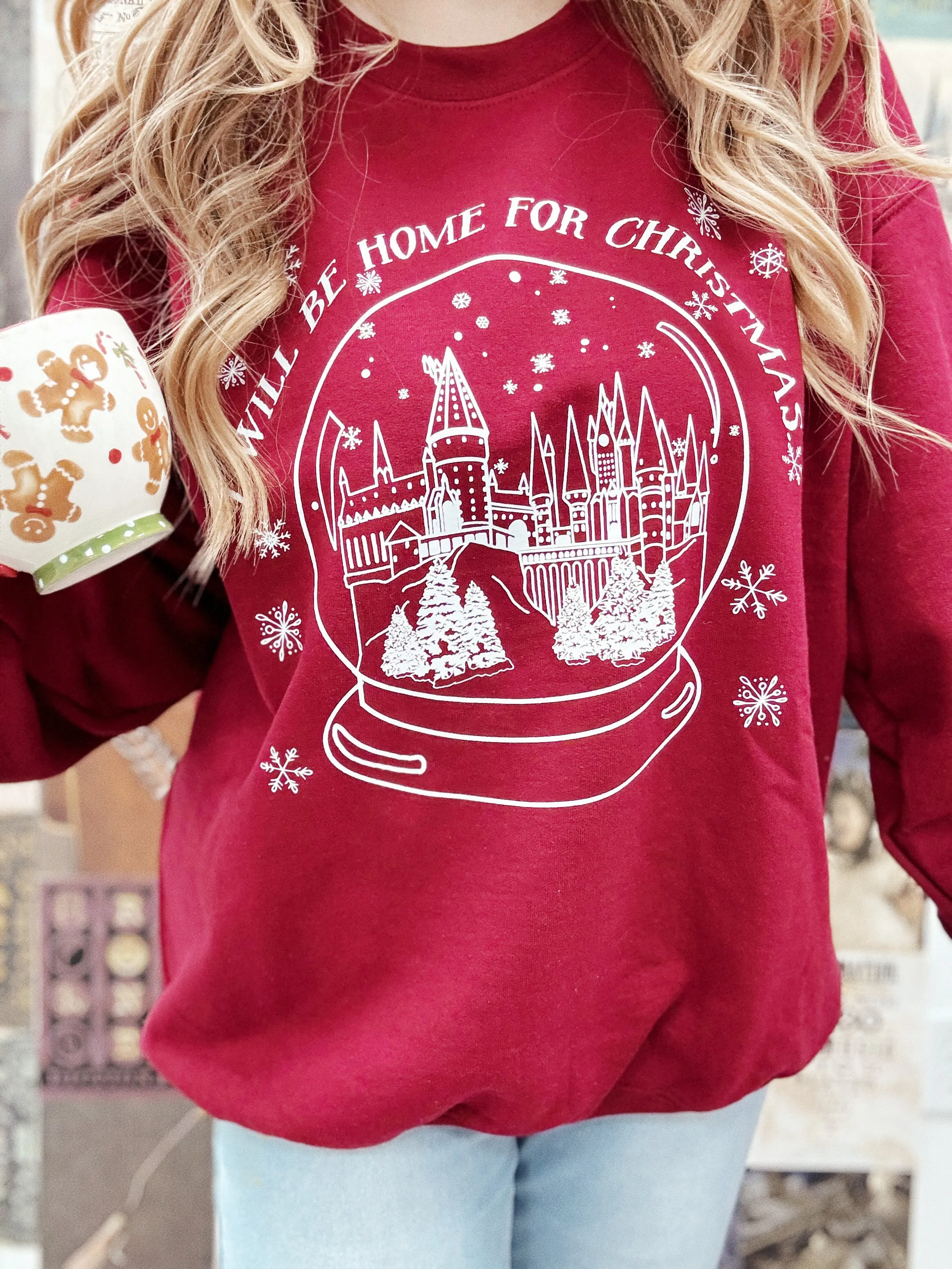 The Castle - I'll Be Home For Christmas Crewneck Sweatshirt