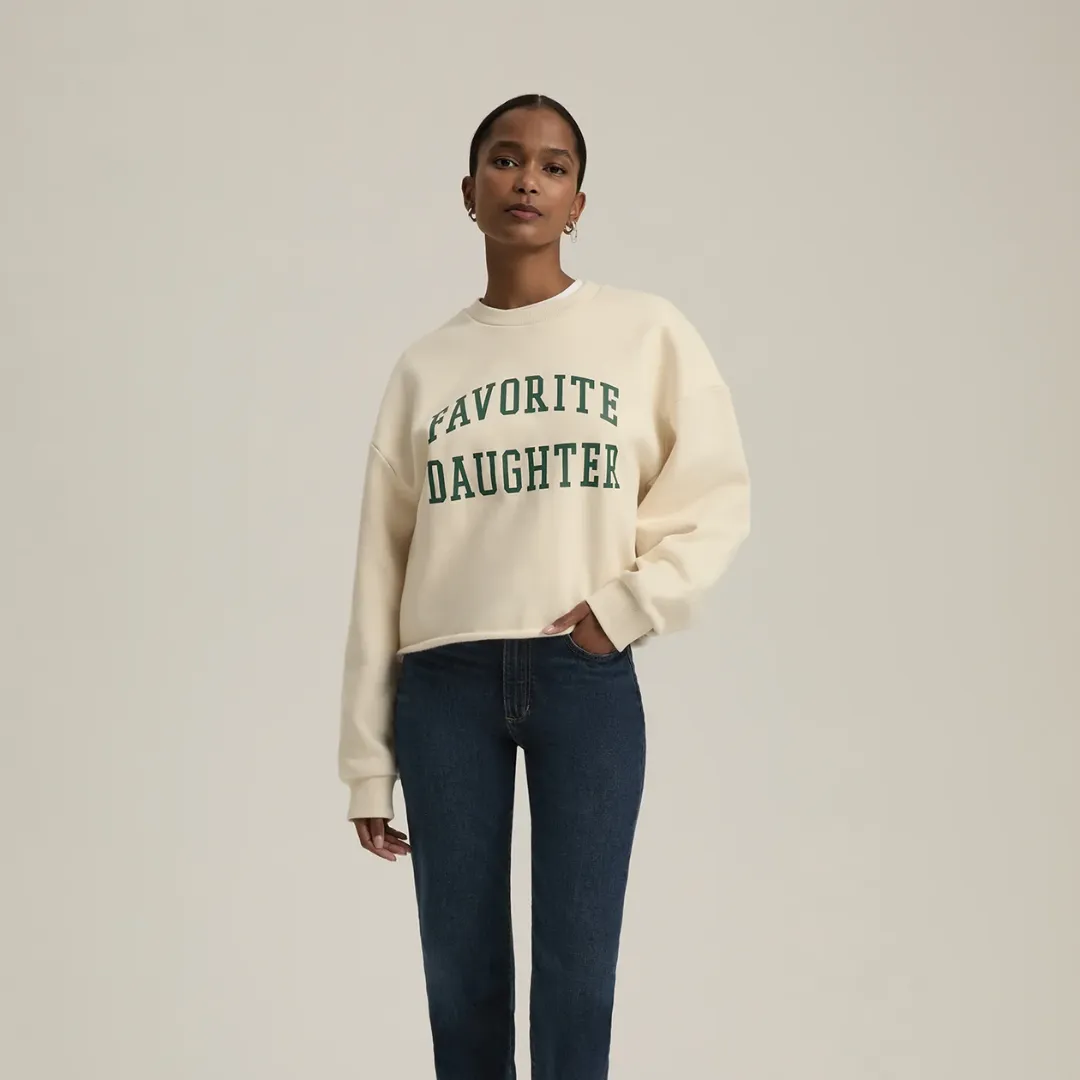 The Cropped Collegiate Sweatshirt