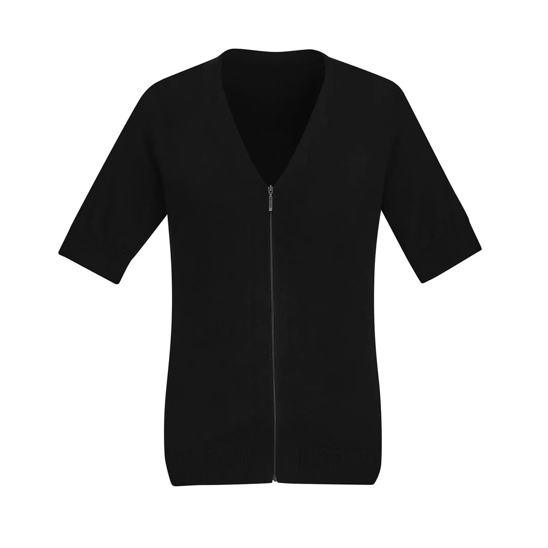 The Zip Front Cardigan | Short Sleeve | Ladies