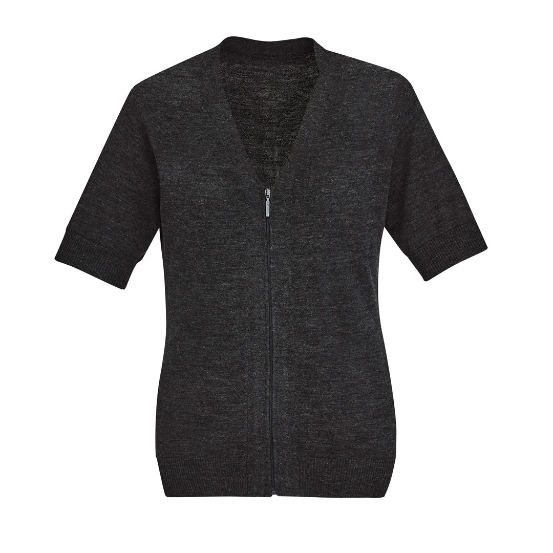 The Zip Front Cardigan | Short Sleeve | Ladies