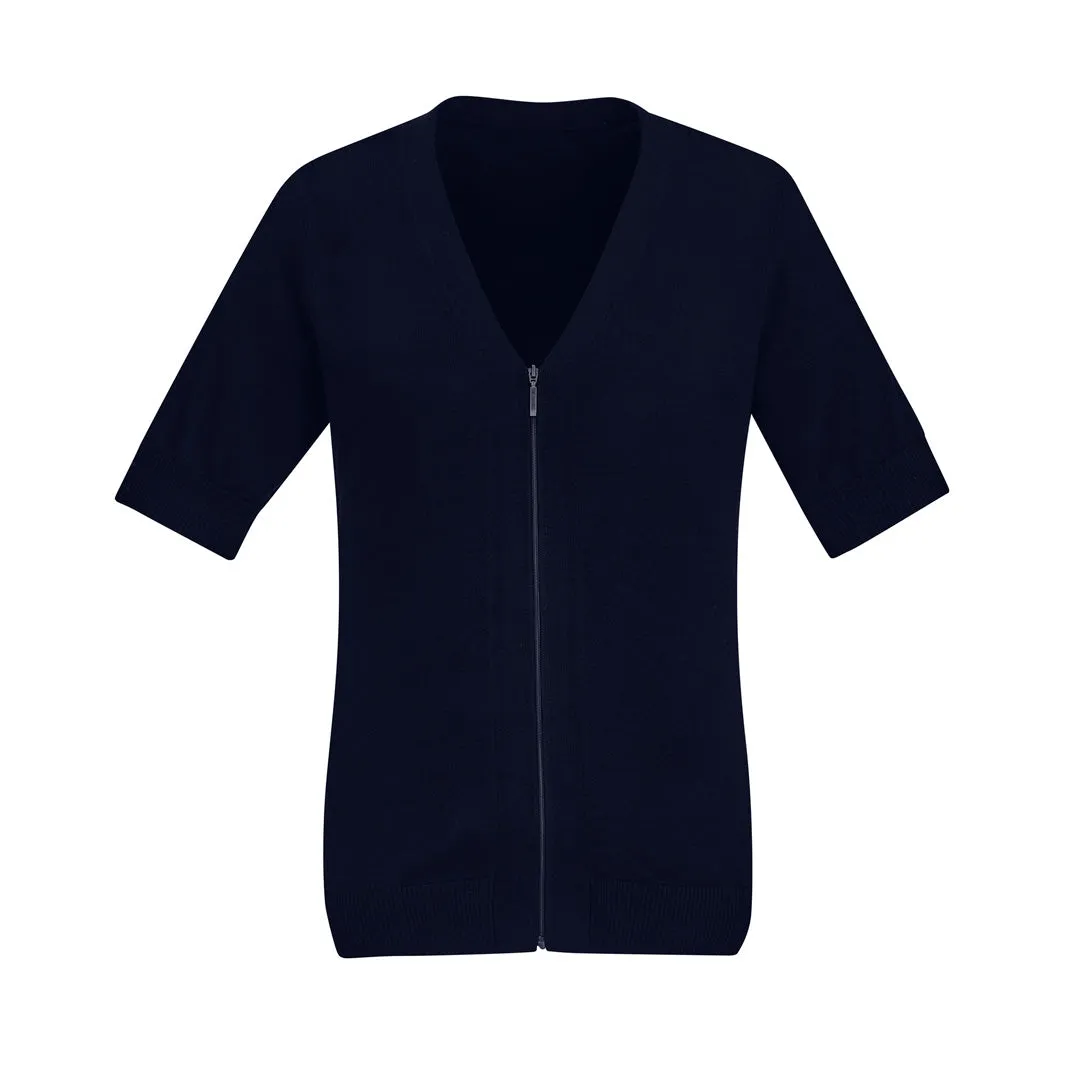 The Zip Front Cardigan | Short Sleeve | Ladies
