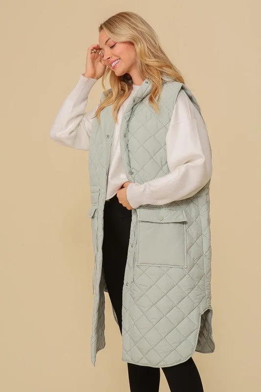 Trouble With A Heartbreak Quilted Vest