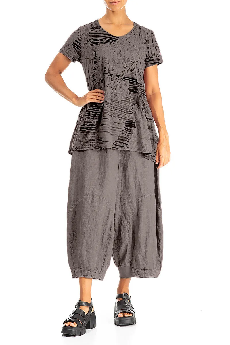 Truffle Serenity Cotton Jersey Tunic Top