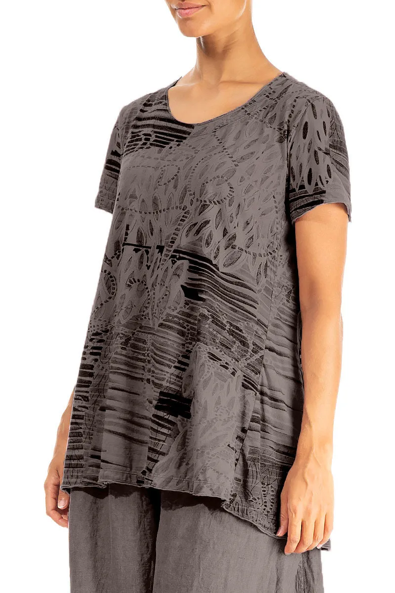 Truffle Serenity Cotton Jersey Tunic Top