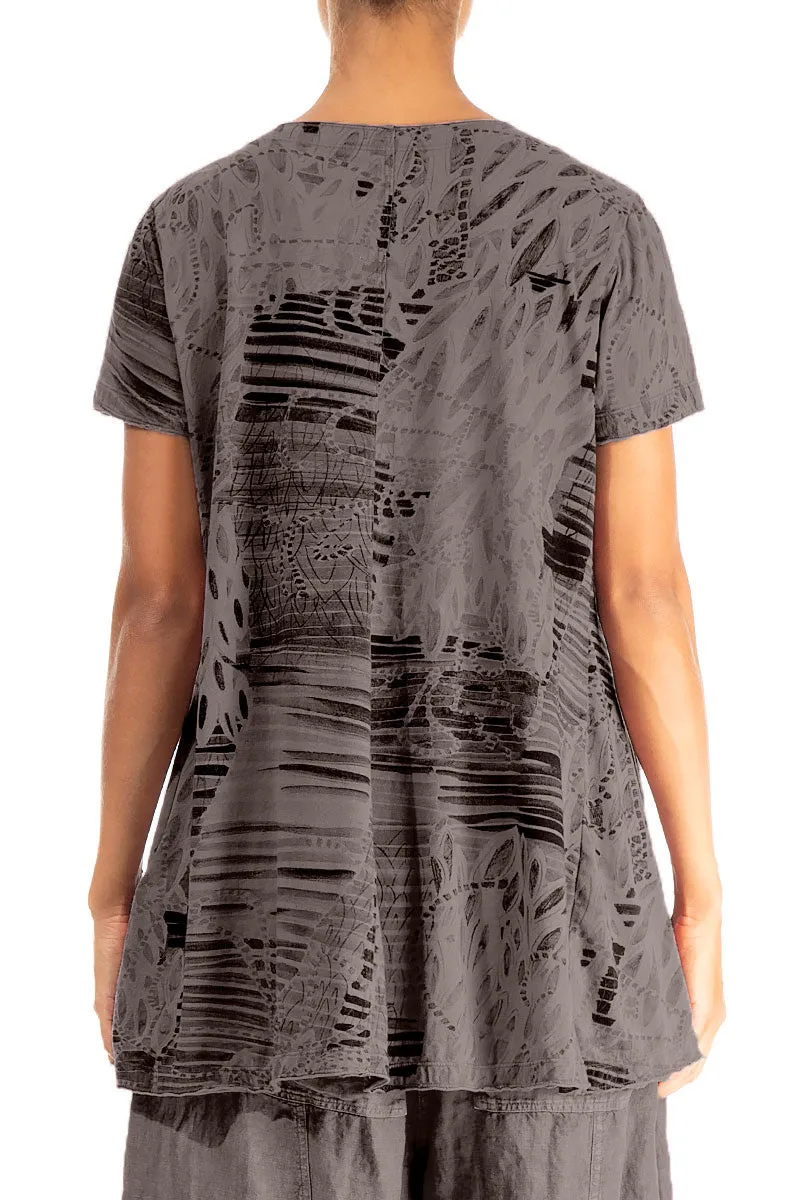 Truffle Serenity Cotton Jersey Tunic Top
